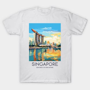 A Pop Art Travel Print of Singapore T-Shirt